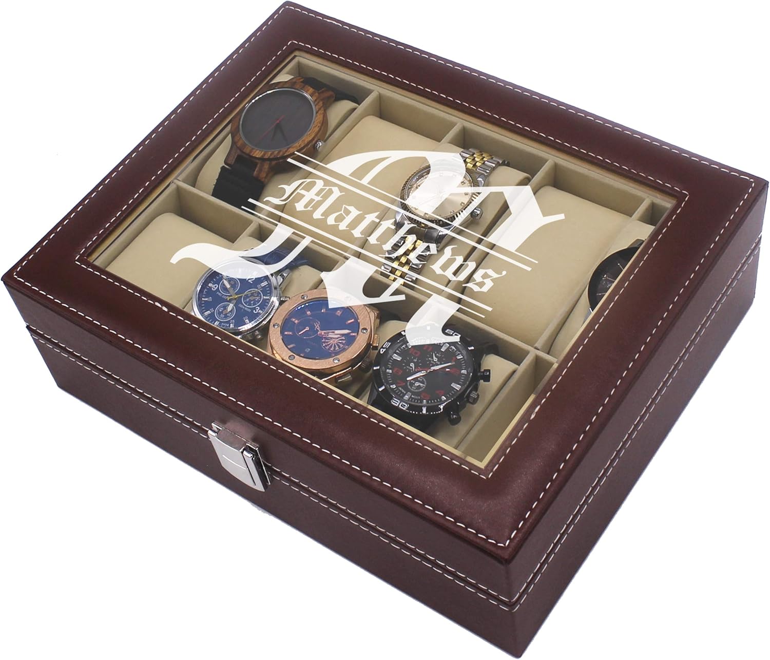 Engraved Watch Storage Box